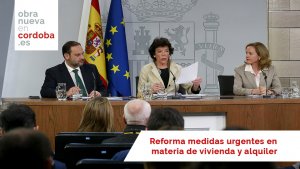 Reforma medidas urgentes en materia de vivienda y alquiler -obra nueva en cordoba