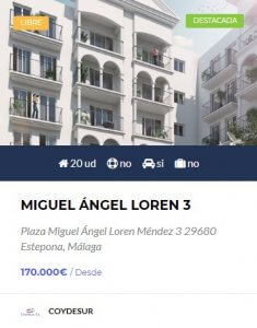 Miguel ángel Loren 3 obra nueva en estepona