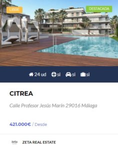 citrea - obra nueva en Malaga