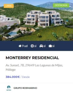 Monterrey - obra nueva en Malaga
